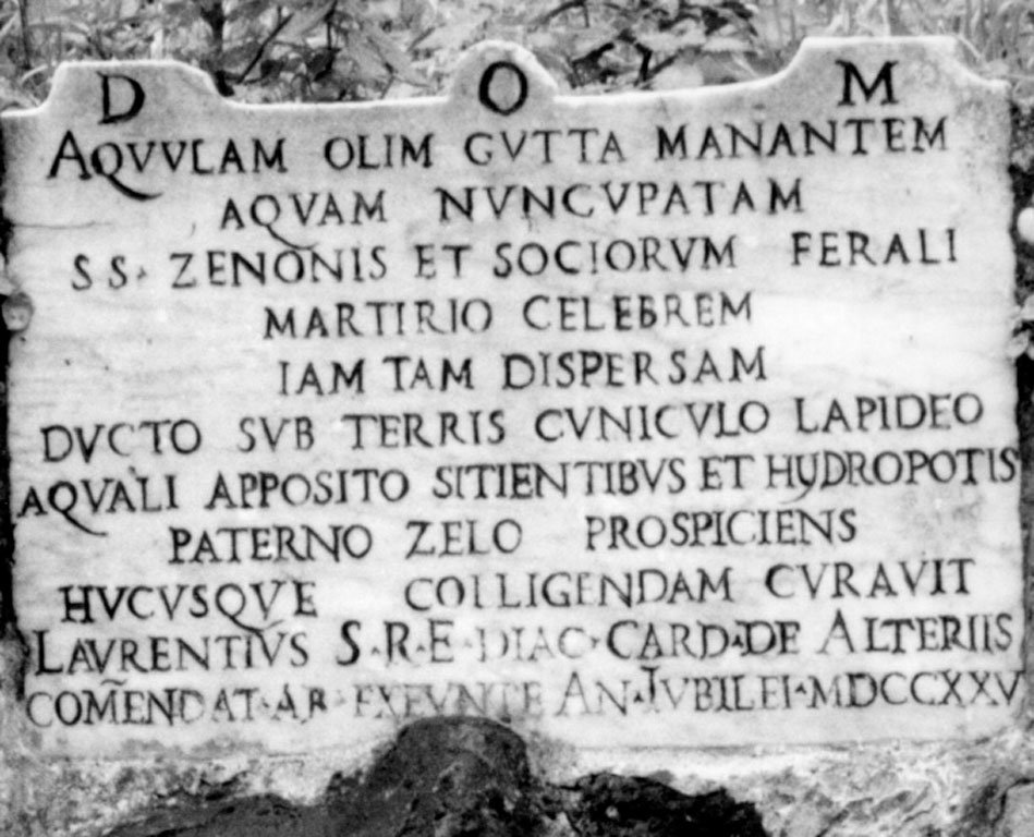 lapide - maestranze romane (sec. XVIII)
